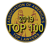 Awarded Top 100 Lawyers by Association of America's Top Lawyers in 2019